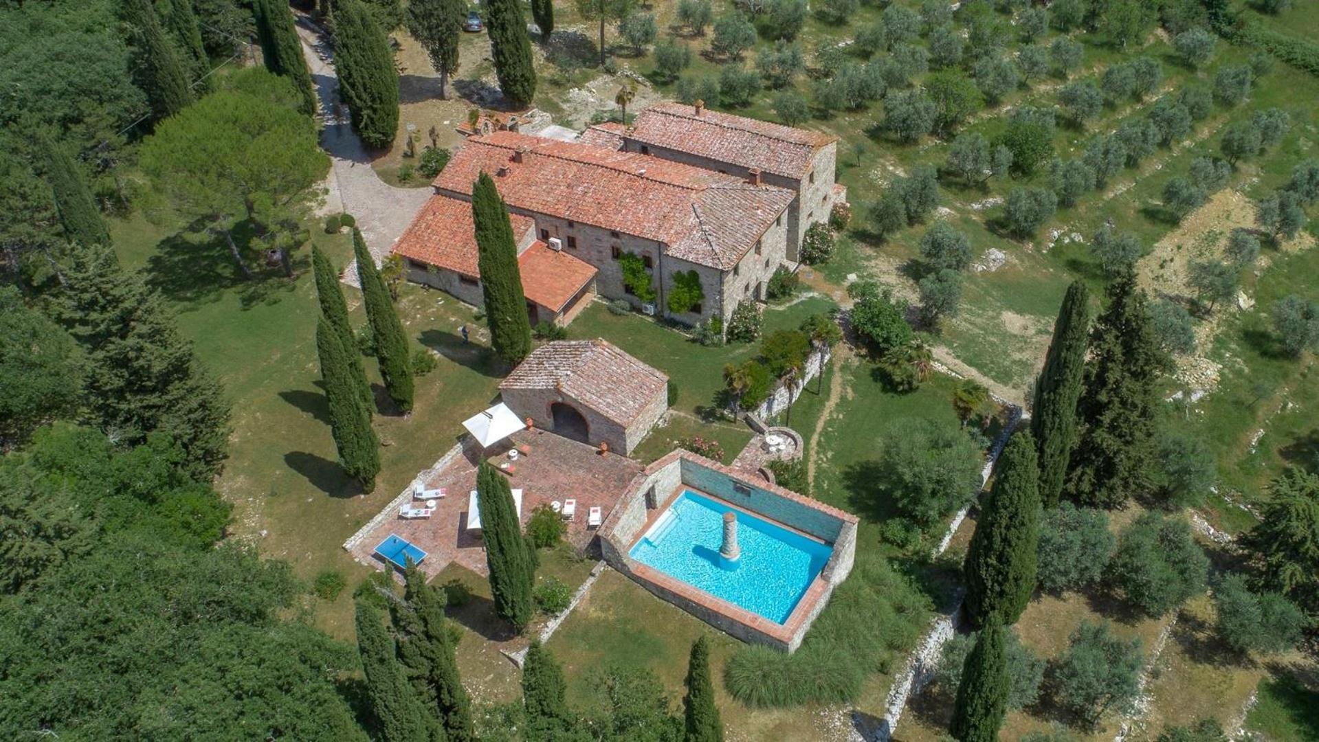 Villa Podere Gabbiano Castellina in Chianti Exterior foto