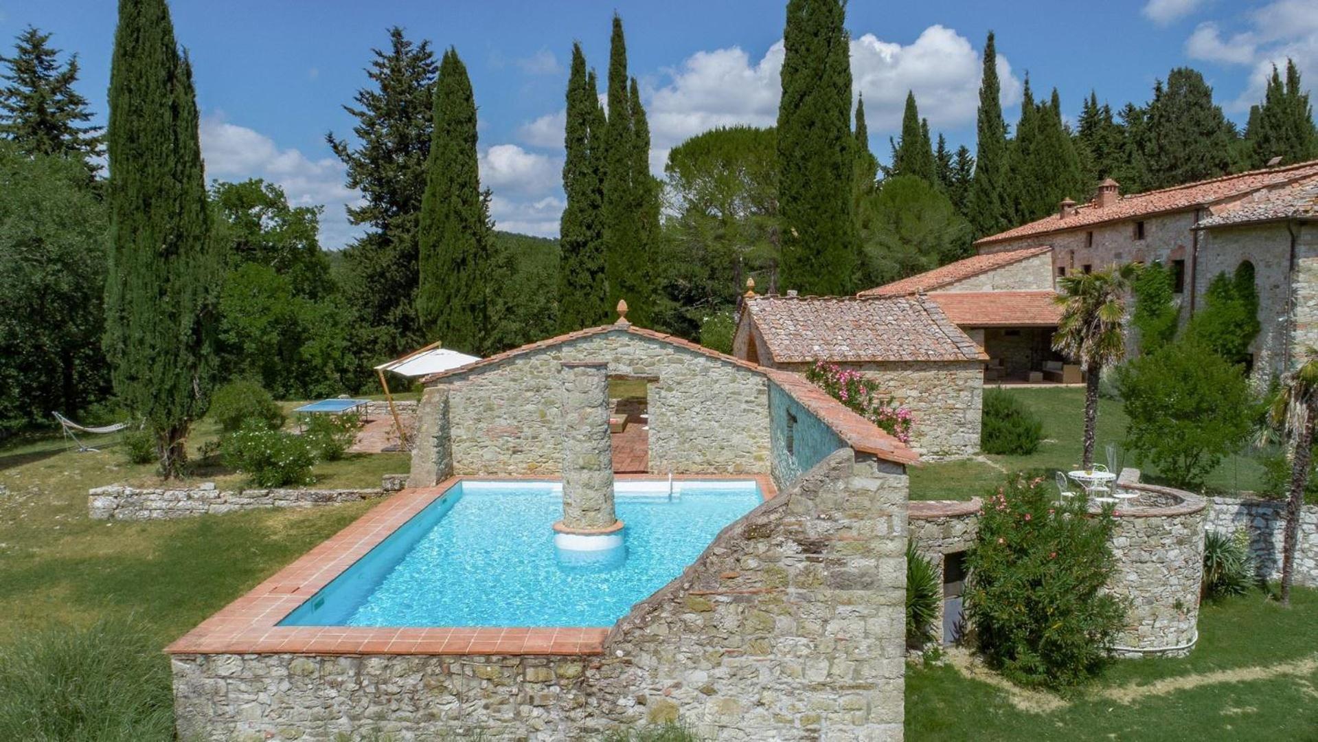 Villa Podere Gabbiano Castellina in Chianti Exterior foto